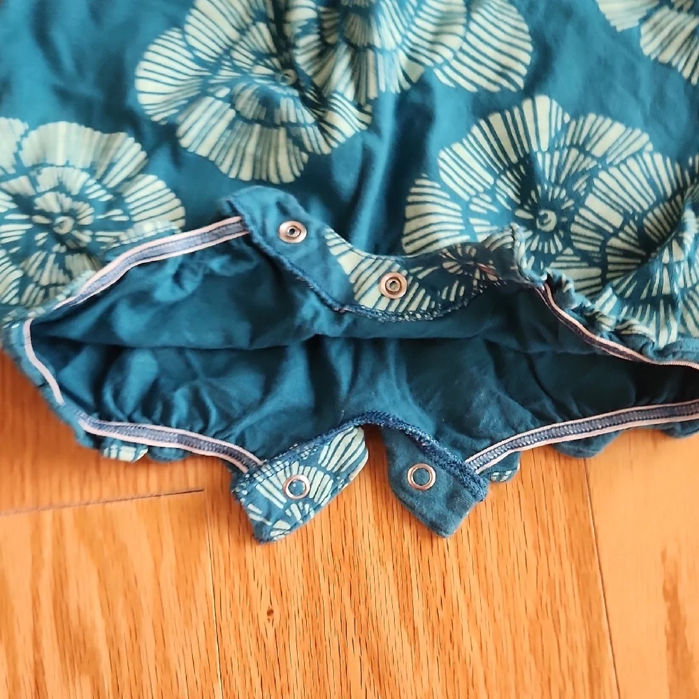Carter's Teal Baby Romper 9 Months